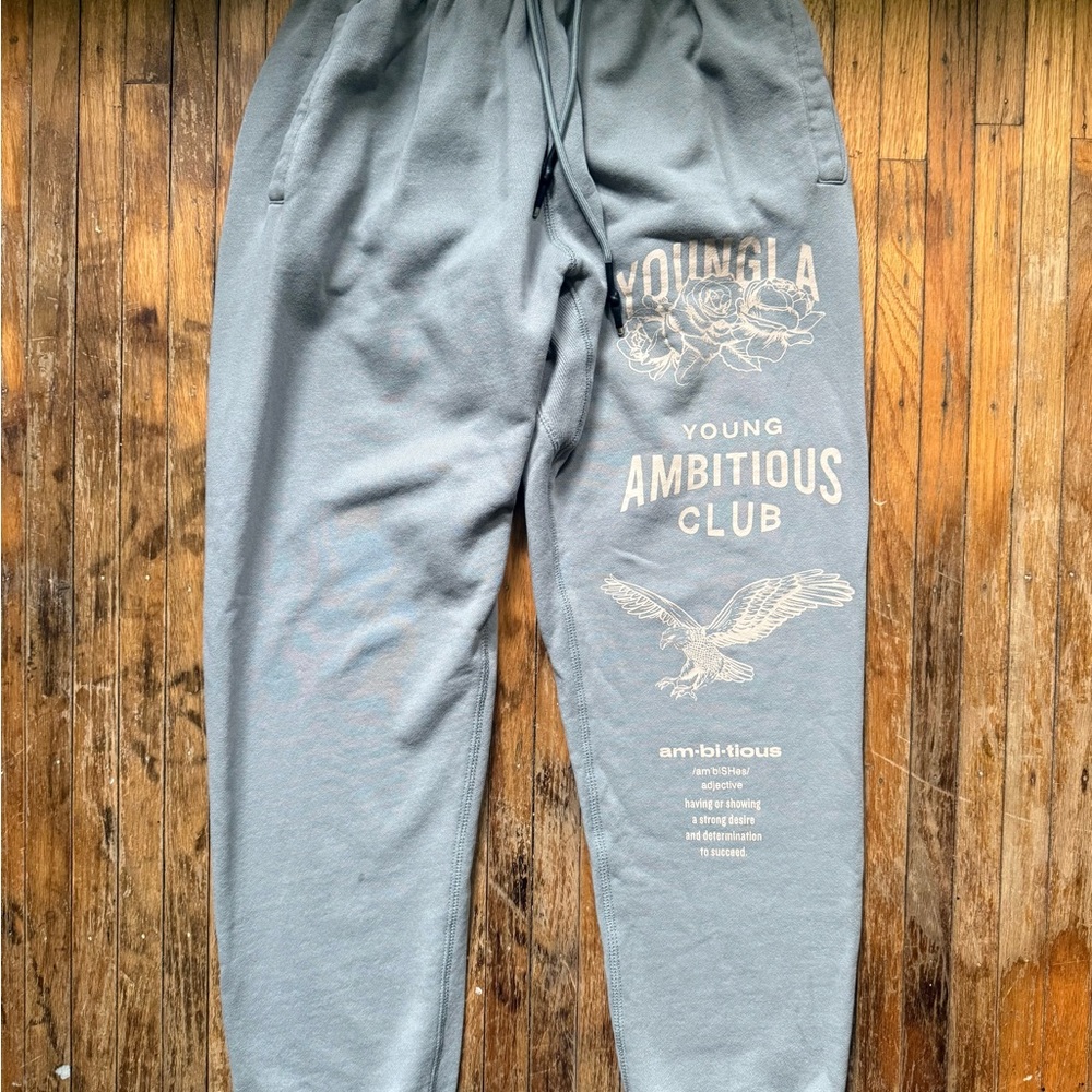 YoungLA Gray Sweatpants Relaxed Fit Joggers
